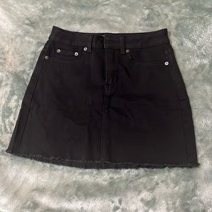Jean black skirt